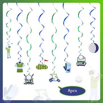 Golf Birthday Party Decorations - 44 Pcs Complete Set