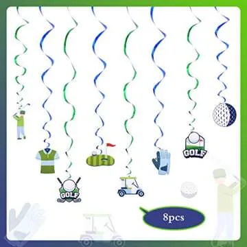 Golf Birthday Party Decorations - 44 Pcs Complete Set