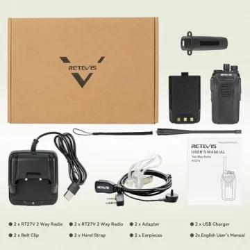 Retevis RT27V MURS Walkie Talkies with Earpieces