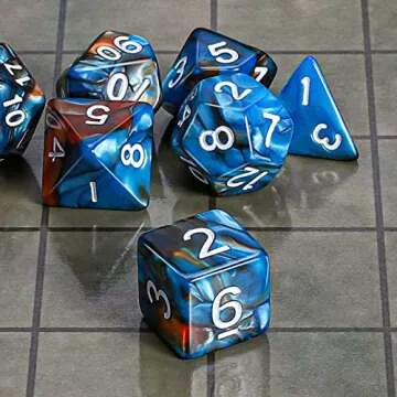 CiaraQ DND Polyhedral Dice Set - Eco-Friendly Gaming Essential