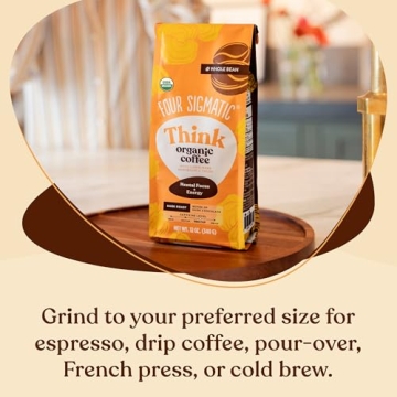 Dark Roast Organic Whole Bean Coffee with Lion's Mane & Chaga