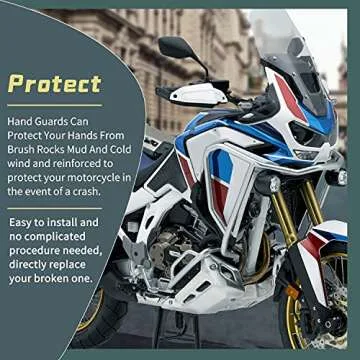 Lorababer Handguard Protector for Honda CRF1100L 2020 2021