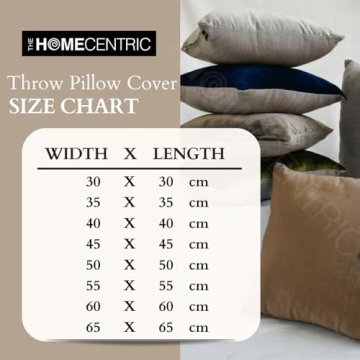 HomeCentric Gold Velvet Pillow Cover 18x18 - Elegant Design
