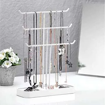 JackCubeDesign 3 Tier Jewelry Display Stand Organizer