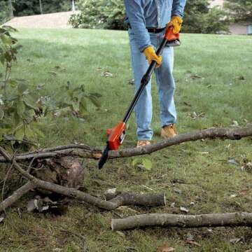BLACK+DECKER 20V Max Pole Saw for Tree Trimming, Cordless, with Extension up to 14 ft., Bare Tool Only (LPP120B)