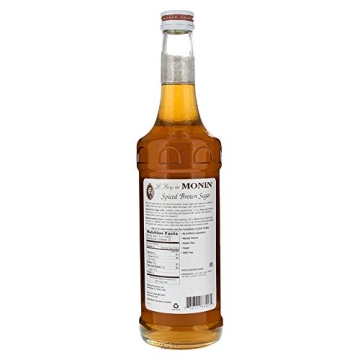 Monin Spiced Brown Sugar Syrup for Drinks and Desserts