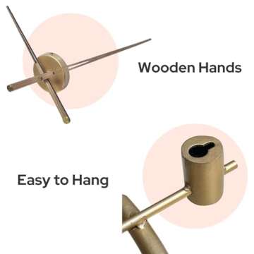 Ravston 20" Modern Wall Clock - Silent and Stylish