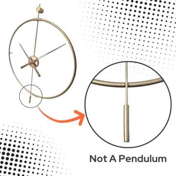 Ravston 20" Modern Wall Clock - Silent and Stylish