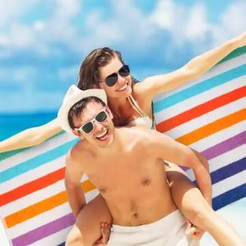 Organic Mate Large Beach Towels Set of 2 Oversized & Soft