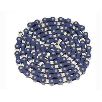 Lowrider YBN Chain 1/2x1/8x112 Blue/Chrome. for Bicycle Chain, Bike Chain, Bikes, Beach Cruiser, Cho...