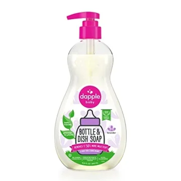 Dapple Baby Bottle Soap - Hypoallergenic Dish Soap for Baby Bottles, Lavander, 16.9 Fl Oz (Pack of 1...