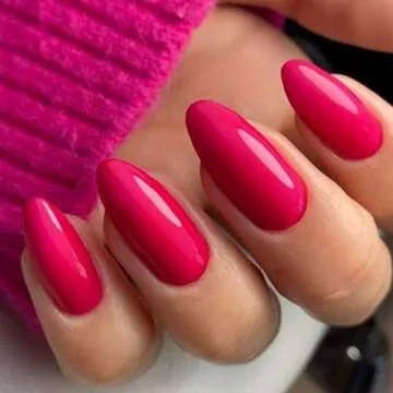 GLAMERMAID Hot Pink Press on Nails - Handmade Elegance