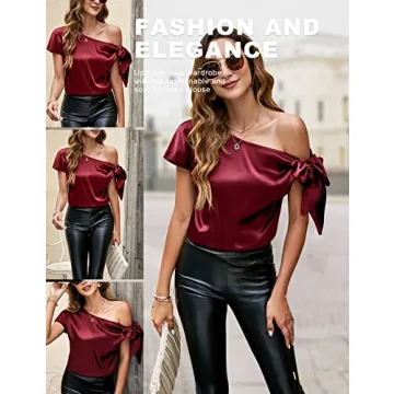 Elegant Women’s Satin Off Shoulder Blouse for All Occasions