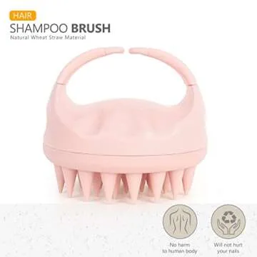 Sndyi Scalp Massager Shampoo Brush, Scalp Scrubber with Soft Silicone Bristles, Scalp Exfoliator for...