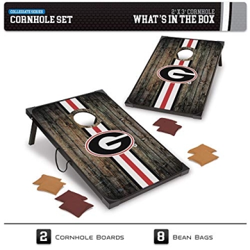 NCAA Georgia Bulldogs Deluxe Cornhole Set - Ultimate Game Day Fun!