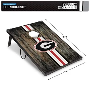 NCAA Georgia Bulldogs Deluxe Cornhole Set - Ultimate Game Day Fun!