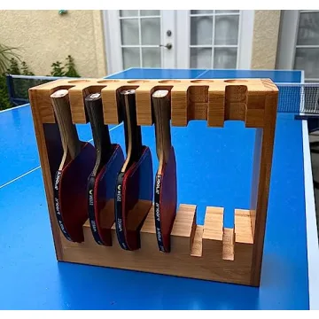 Stylish Ping Pong Paddle Storage Rack for Organized Play