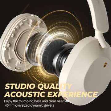 iKF-Solo Wireless Headphones Bluetooth 5.4 Noise Cancelling