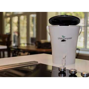 Exaco UCsmall-B Urban Composter, 2.1 Gal, Black