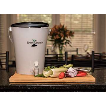 Exaco UCsmall-B Urban Composter, 2.1 Gal, Black