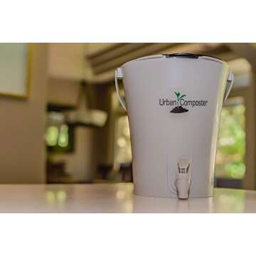 Exaco UCsmall-B Urban Composter, 2.1 Gal, Black