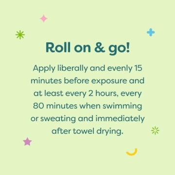 Babyganics Kids SPF 50 Sunscreen Roller Ball - Safe & Effective