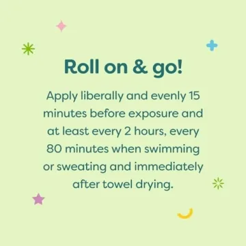 Babyganics Kids SPF 50 Sunscreen Roller Ball - Safe & Effective