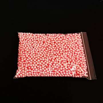 Newslly Clear Acrylic Makeup Organizer with 3 Brush Holder Compartment and Dustproof Lid, Cosmetic Brush Storage Box with White Pearls, for Bathroom Bedroom Vanity Countertop.