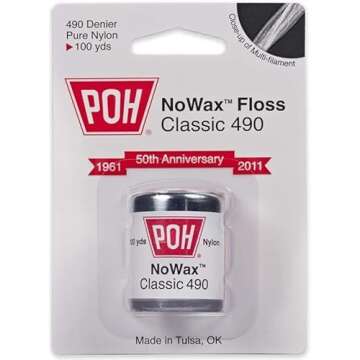 POH Dental Floss Unwaxed - 400 Yards, Perfect for Oral Care