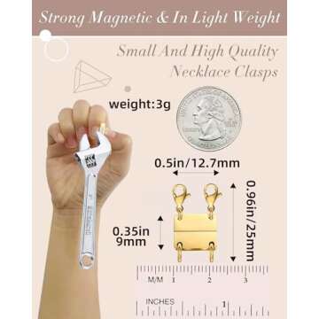 OHINGLT Layered Necklace Clasp for Effortless Jewelry