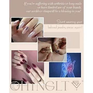 OHINGLT Layered Necklace Clasp for Effortless Jewelry