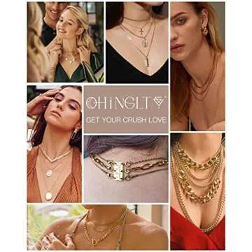 OHINGLT Layered Necklace Clasp for Effortless Jewelry