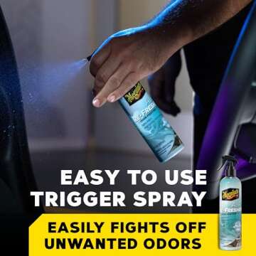 Meguiar’s Air Re-Fresher Odor Fighting Spray - New Car Scent - Convenient Car Air Freshener that I...