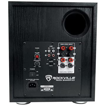 Rockville Rock Shaker 6.5" 200W Subwoofer for Home Audio
