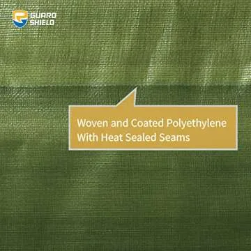 GUARD SHIELD Heavy Duty Tarp 10x10 Feet Waterproof Cover