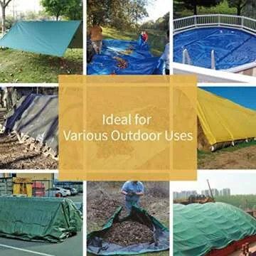 GUARD SHIELD Heavy Duty Tarp 10x10 Feet Waterproof Cover