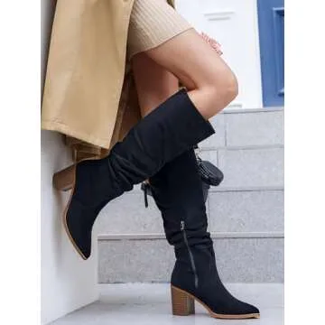 Comfortable Huiyuzhi Knee High Boots for Stylish Women