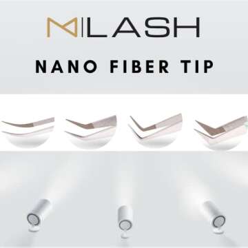 M LASH Eyelash Extension Tweezers Set - Precision Tools