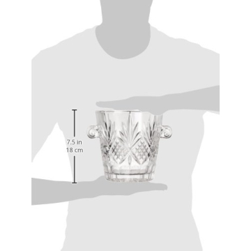 Elegant Godinger Dublin Crystal Ice Bucket for Entertaining
