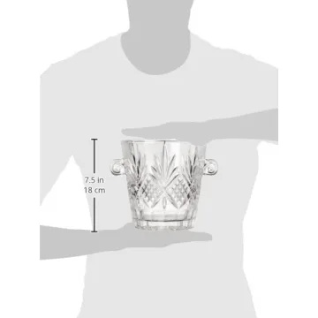 Elegant Godinger Dublin Crystal Ice Bucket for Entertaining