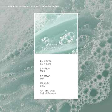 Naturium The Perfector Salicylic Acid Body Wash, Gentle & Smoothing Cleanser, 16.9 oz (Duo 2-Pack)