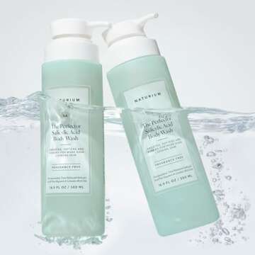 Naturium The Perfector Salicylic Acid Body Wash, Gentle & Smoothing Cleanser, 16.9 oz (Duo 2-Pack)
