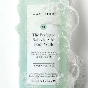 Naturium The Perfector Salicylic Acid Body Wash, Gentle & Smoothing Cleanser, 16.9 oz (Duo 2-Pack)