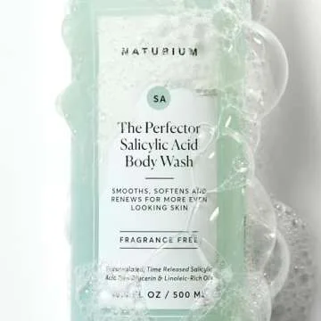 Naturium The Perfector Salicylic Acid Body Wash, Gentle & Smoothing Cleanser, 16.9 oz (Duo 2-Pack)
