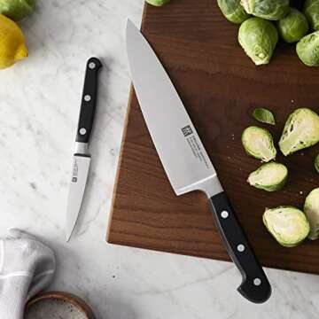 ZWILLING Professional S 2-Piece Razor-Sharp German Chef's Knife Set, Made in Company-Owned German Fa...