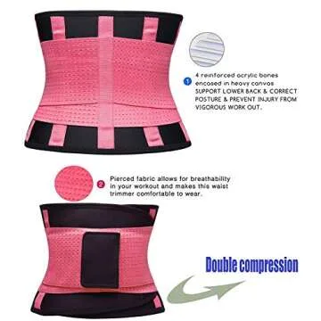 VENUZOR Adjustable Waist Trainer for Women - Slimming Belt