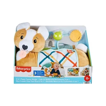 Fisher-Price Puppy Tummy Time Wedge for Newborns and Infants