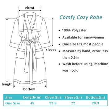 Hallmark White Bathrobe for Women, Soft Womens Robes Long Plush Robe White