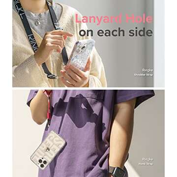 Ringke Fusion Design Compatible with iPhone 13 Case, Transparent Hard Back with Floral Girls Women Design Panel Shockproof TPU Bumper Phone Cover - Vivid Flowers