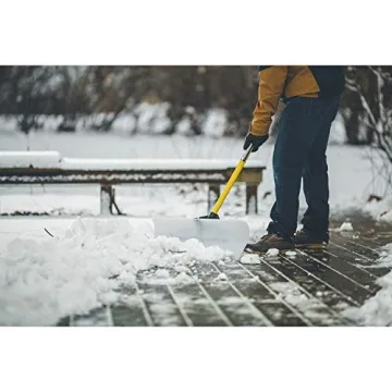 The Snowplow Original Snow Pusher 24" Wide Model for Efficient Shoveling